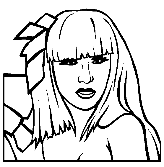 Lady Gaga Coloriage