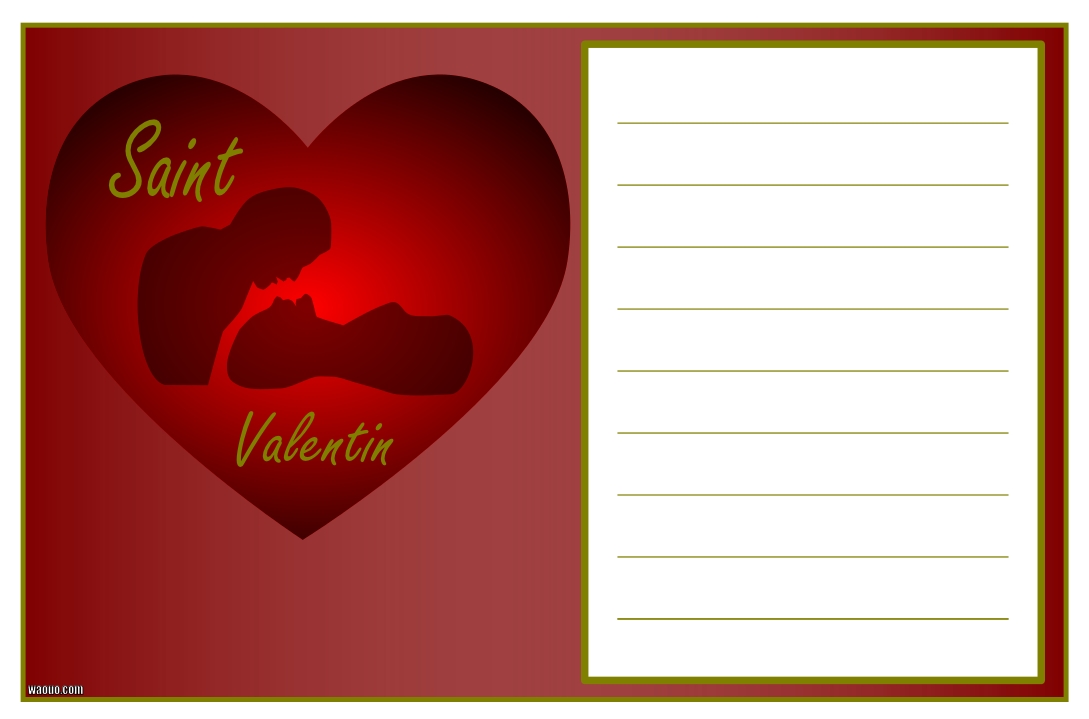 Carte Saint Valentin