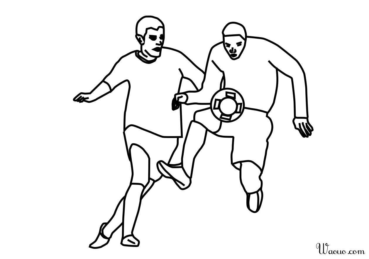 Coloriage controle foot